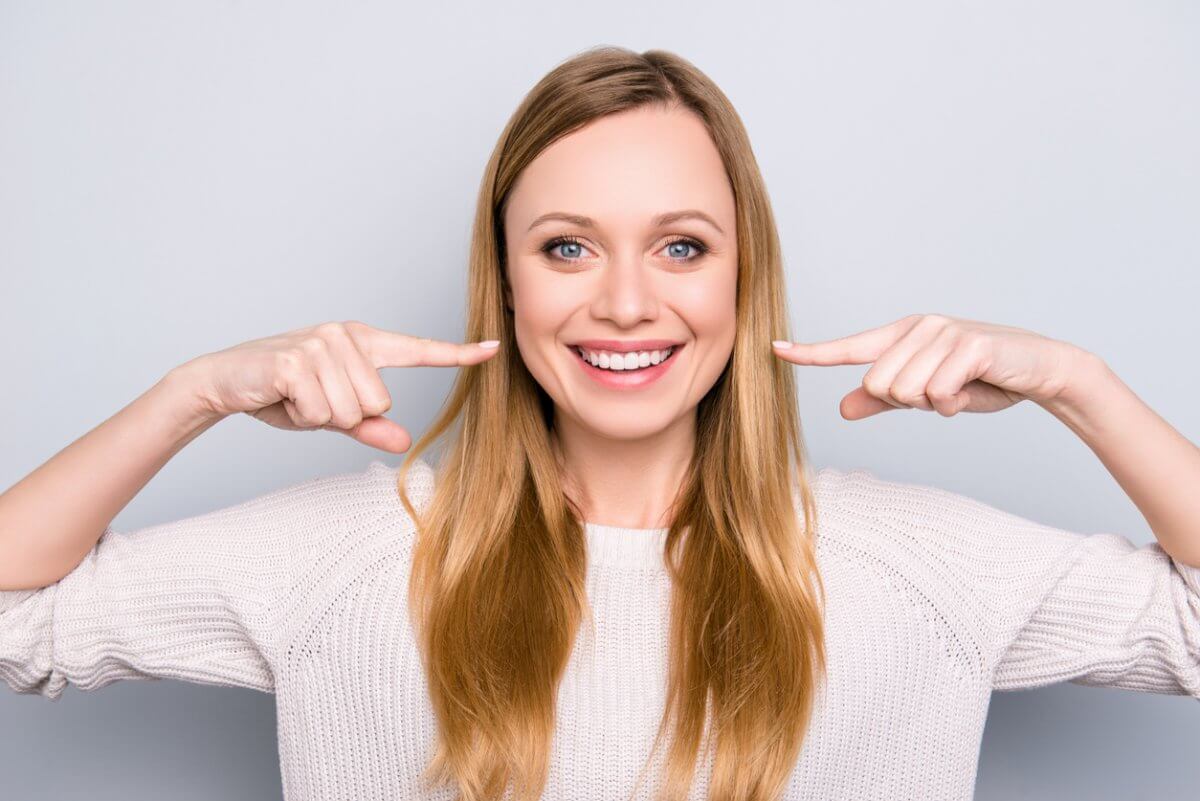 happy woman with great smile